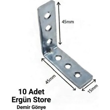 Ergün Store L Demir Köşebent 15X45X45 Demir Gönye Sabitleme
