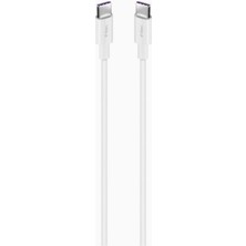 Braventa Collection Usb-C - Usb-C 300CM 60W Pd/qc Hızlı Şarj/data Kablosu Beyaz