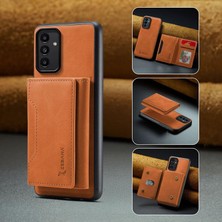 Braventa Collection Zebana A34 ile Uyumlu Kılıf Zebana 2in1 Elite Class Cüzdanlı Deri Kılıf Siyah