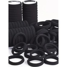 Braventa Collection 50'li Siyah Havlu Lastik Toka Seti, Kadın Çocuk Mandal Toka, Lastik Toka Seti, Toka Organizer, Toka,