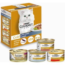Braventa Collection Gourmet Gold Lezzet Karışık Kedi Yaş Maması 24X85 gr