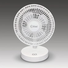 Braventa Collection Şarjlı Beyaz Ayarlanılabilir Mini Fan Masa Üstü Vantilatörü USB Soğutucu Sessiz El Fanı