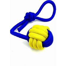 Braventa Collection Diş Ipli Tutma Kulplu Köpek Oyun Topu