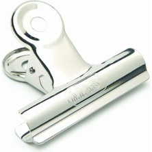 Braventa Collection Mas Beyaz Metal Kıskaç Yaylı, 65 Milimetre