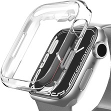 Braventa Collection Watch ile Uyumlu Series 10 Şeffaf Kılıf Ekranı Tam Kapatan Silikon Yapılı Ekran Koruma Watch ile Uyu