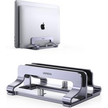 Braventa Collection Masa Için Dikey Dizüstü Bilgisayar Standı Çift Yuvalı Dizüstü Bilgisayar Standı Tutucu Ayarlanabilir