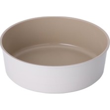 Braventa Collection Alüminyum Döküm Yuvarlak Fırın Tepsisi Bej 28CM