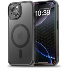 Braventa Collection iPhone 14 ile Uyumlu Mattcover Serisi Arkası Mat Polikarbonat Kenarları Silikon ve Köşeleri Güçlendi