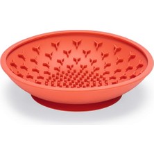 Braventa Collection Yavru Köpek Mama Yeme Oyuncağı, Silikon, Kırmızı, 19CM