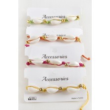 LTG Nova Deniz Kabuğu Makrome Ip Bileklik