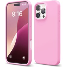 Braventa Collection iPhone 16 Pro Max Uyumlu Özel Ipeksi Dokunuş Hissi Veren Içi Yumuşak Kadife Lansman Silikon Kılıf Ka