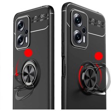 Braventa Collection Redmi Note 12 5g Kılıf Siyah-Siyah Draco Yüzüklü Silikon Orijinal Esnek Ince Geliştirilmiş Dayanıklı