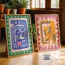Persona Istanbul "modern Myths" - 2'li Sürrealist Folk-Art Poster Seti (Çerçevesiz)