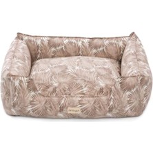 Braventa Collection Pet Comfort Alpha Merta Açık Kahverengi-Beyaz Köpek Yatağı L 85X105CM