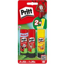 Braventa Collection Pritt Stick Yapıştırıcı 2X22G + 20G (Neon Sarı)