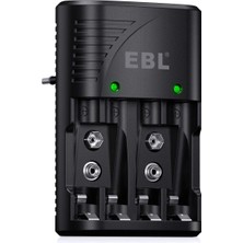 Braventa Collection Ebl Nı-Mh Aa/aaa ve 9V Piller Için Hızlı Şarj Cihazı - 4 Yönlü LED Ekranlı Şarj Cihazı 6802