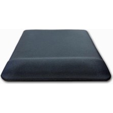 Braventa Collection Kare Siyah Bilek Destekli Mouse Pad Ergonomik Kaymaz Taban Oyun ve Ofis Için Fare Altlığı Suya Tere