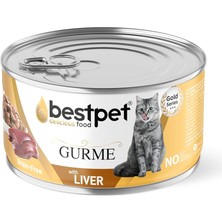Braventa Collection Bestpet Yetişkin Gurme Kediler Için, Tahılsız, Ciğer Parça Etli Yaş Mama, 85 gr x 24 Adet
