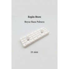 Ergün Store Baza Pabucu Beyaz 25 Adet