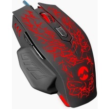 Braventa Collection SM-700 Kablolu Oyun Faresi, USB Girişli, Siyah