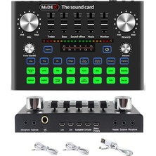 Braventa Collection Vs9 Stüdyo Kayıt Canlı Yayın Ses Kartı Efektli Radyo Mikseri (Telefon ve Pc Podcast Radyo Canlı Yayı