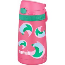 Braventa Collection Fiftyfifty Çocuk 350 ml Pipetli Paslanmaz Çelik Termos Bpa Içermez 7 Renk (Koyu Pembe)