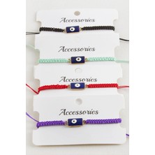 LTG Nova Dikdörtgen Makrome Örgülü Bileklik