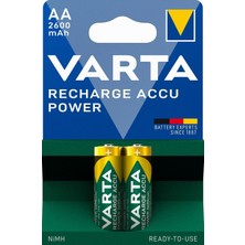 Braventa Collection Recharge Accu Power 2AA 2600 Mah, Yeşil/gri