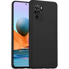 Braventa Collection Matte Silicone Redmi Note 10S Için Kılıf Siyah [redmi Note 10S ile Uyumlu Kılıf - Siyah]
