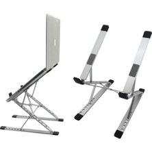 Braventa Collection Kaliteli Tok Alüminyum Dizüstü Bilgisayar Notebook Standı Yüksekliği Ayarlanabilir 30CM Maksimum Yük