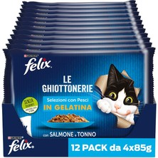 Braventa Collection Felix Somonlu Kedi Yaş Maması Avantajlı Paket (48 x 85 Gr)