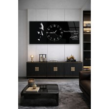 Olinpa Kırılmaz Cam Duvar Saati , Hem Tablo Hem Saat Kemal Atatürk Temalı Ev Ofis Hediyesi