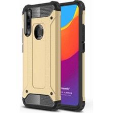 Braventa Collection P40 Lite E Kılıf Rugged Armor Gold