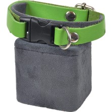 Braventa Collection X-Perk Hakiki Deri Kedi Köpek Tasması Yeşil Renk