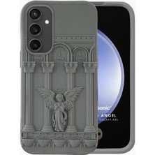 Braventa Collection A35 Kılıf Praying Angel Gri [ A35 ile Uyumlu Kılıf - Gri]