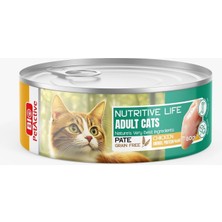Braventa Collection Bio Petactive Nutritive Life Yetişkin Tavuklu Etli Kedi Konserve Mama 80 gr x 24 Adet