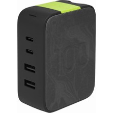 Braventa Collection By Harman - Instantcharger 100W 4 USB Şarj Cihazı, Siyah