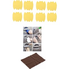 LTG Nova 9lu Set Araba Kapı Kolu Koruyucu Çizilme Önleyici Şeffaf Sticker Film Koruma Seti