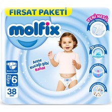 LTG Nova Mey Ithalat® Bebek Bezi Fırsat Paketi 6 Beden 15+ kg 38 Adet