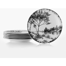 Braventa Collection Kütahya Porselen Nano Zeugma 6 Kişilik 6 Parça Pasta Takımı 885364