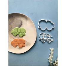 Braventa Collection Cestopieno Beyaz Mikser Kamyonu Iş Makinası Hamur Şekillendirici/kurabiye Kalıbı