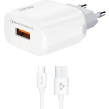 Braventa Collection Type C Girişli 3.0 Hızlı Şarj Aleti, Tüm Serilerle Uyumlu Şarj Aleti Kablo Adaptör Set, Telefonunuzu