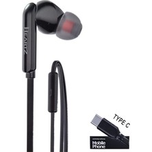 Braventa Collection Type C Kulaklık Iphone 15 15 15PRO 15PROMAX 16 16 16 Pro 16 Promax , Uyumlu, Tak Çalıştır, Type C Bl