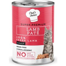 Braventa Collection Chef's Choice Yetişkin Kediler Için, Tahılsız, Hipoalerjenik, Kuzu Etli Ezme, 400 G x 12 Adet