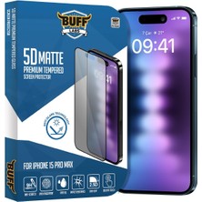 Braventa Collection Labs iPhone 15 Pro Max ile Uyumlu 5d Mat Ekran Koruyucu, BF2306
