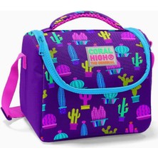 Braventa Collection High Kız Çocuk Mor Kaktüs Okul Beslenme Çantası - Isı Yalıtımlı