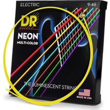 Braventa Collection Dr Strings Hı-Def Neon Elektro Gitar Telleri (Nmce-9/46), Siyah