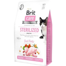 Braventa Collection Brit Care Sensitive, Kısırlaştırılmış Hassas Kediler Için, Tahılsız, Hipoalerjenik Taze Tavşan Etli