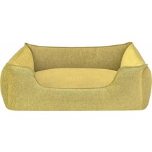 Braventa Collection Pet Comfort Alpha Mirandus Sarı Köpek Yatağı L 85X105CM