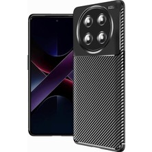Braventa Collection Magic 7 Lite ile Uyumlu Silikon Kılıf Tpu Negro Silikon Ultra Slim Fit Kılıf Siyah Karbon Delux Kılı